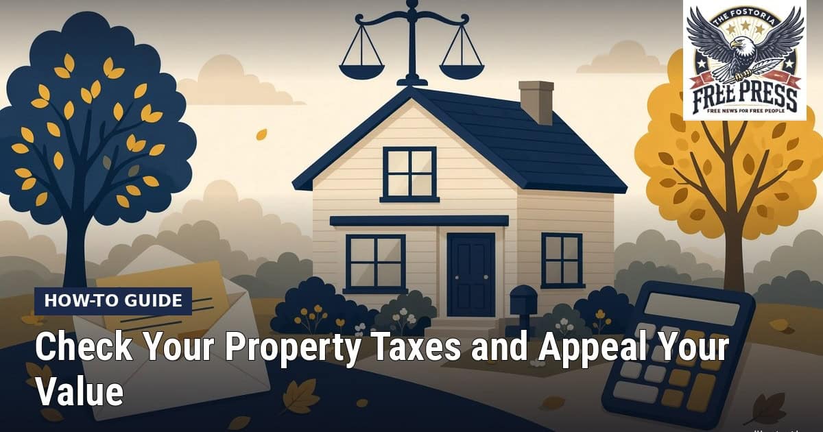 Fostoria News Check Your Property Taxes and Appeal Your Value - how-to guide image.